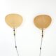 Pair of wall sconces "Uchiwa" by Ingo Maurer for M Design, years