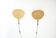 Pair of wall sconces "Uchiwa" by Ingo Maurer for M Design, years