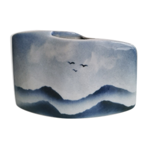 Vase 1970 en porcelaine