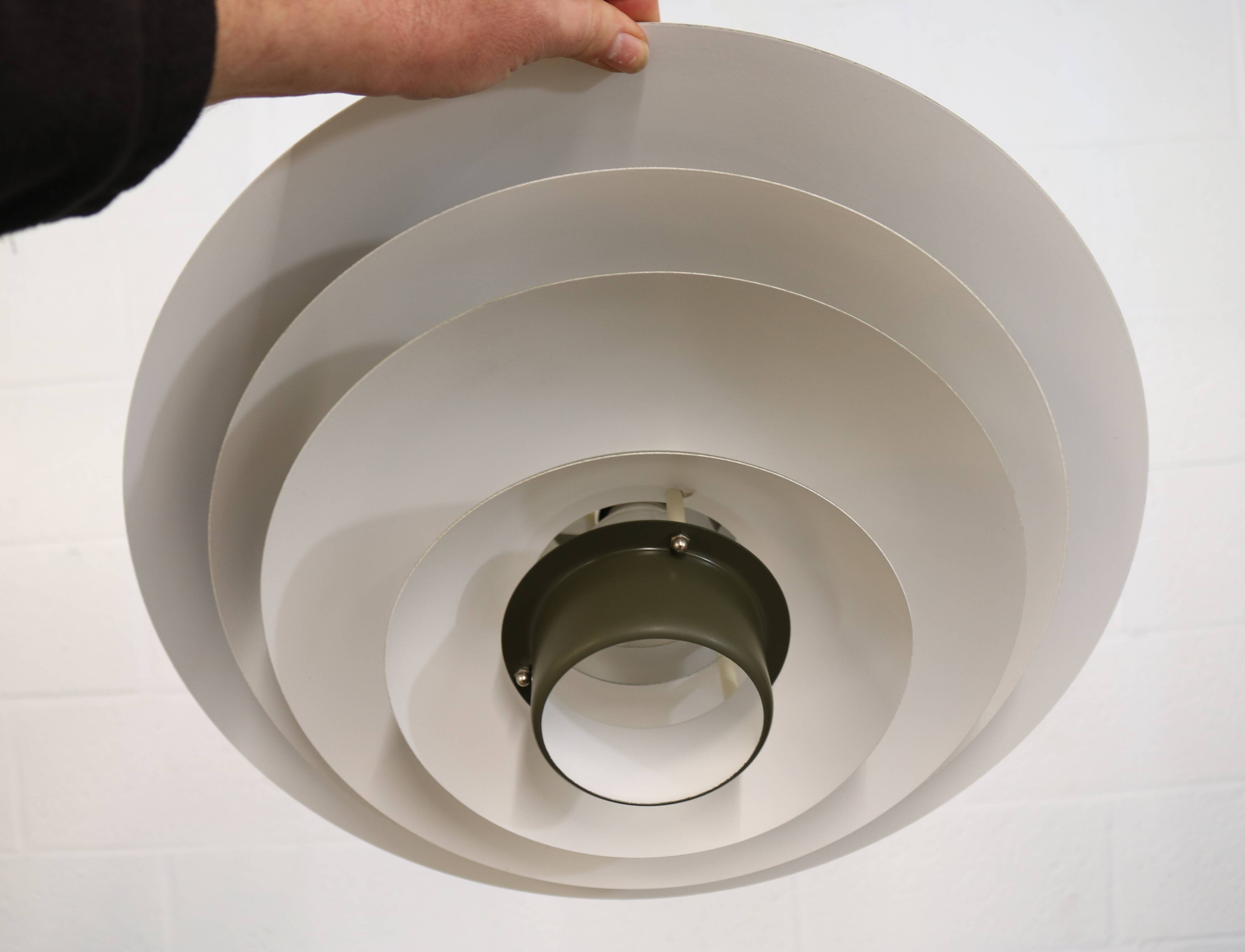 XL Green Pendant Lamp, Form Light Nordic Design, 1970s Denmark