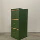 Metal filing cabinet with 3 drawers, 1970s.