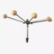 Vintage Serjac folding coat rack.