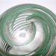 Murano Glass Bowl or Ashtray with Green Canes and Aventurine Glass, Italy