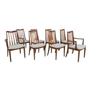 Lot de 8 chaises par Leslie Dandy