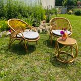 Restored garden furniture