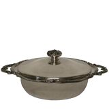 Set of 8 service pieces in silver metal Bruno Wiskemann style Louis XV 20th century