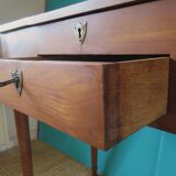 Table de toilette d'époque, fin XVIIIè en merisier massif, France vers 1770