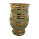 Vase doré et vert