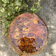 Ancient large vase in glazed speckled terracotta