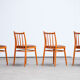 Série de 4 chaises bistrots scnadinave vintage