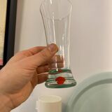 Set of 7 large Memphis glasses