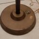 Lampe vintage laiton et opaline blanche