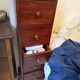Five-drawer mahogany chest of drawers