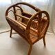 Panier / porte-revues rotin vintage