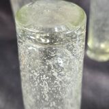 Set of bubble glassware from Biot – carafe, glasses, and ice bucket – 1960s