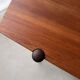 Vintage Creafort coffee table 1960s teak with rattan magazine shelf