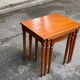 3 Louis XVI nesting coffee tables in solid wood