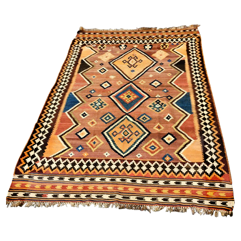 Tapis persan kilim ancien debut XXeme siecle 150x240cm