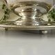 Silver Plated Grape Ice Bucket with Pedestal Tray, French ice bucket