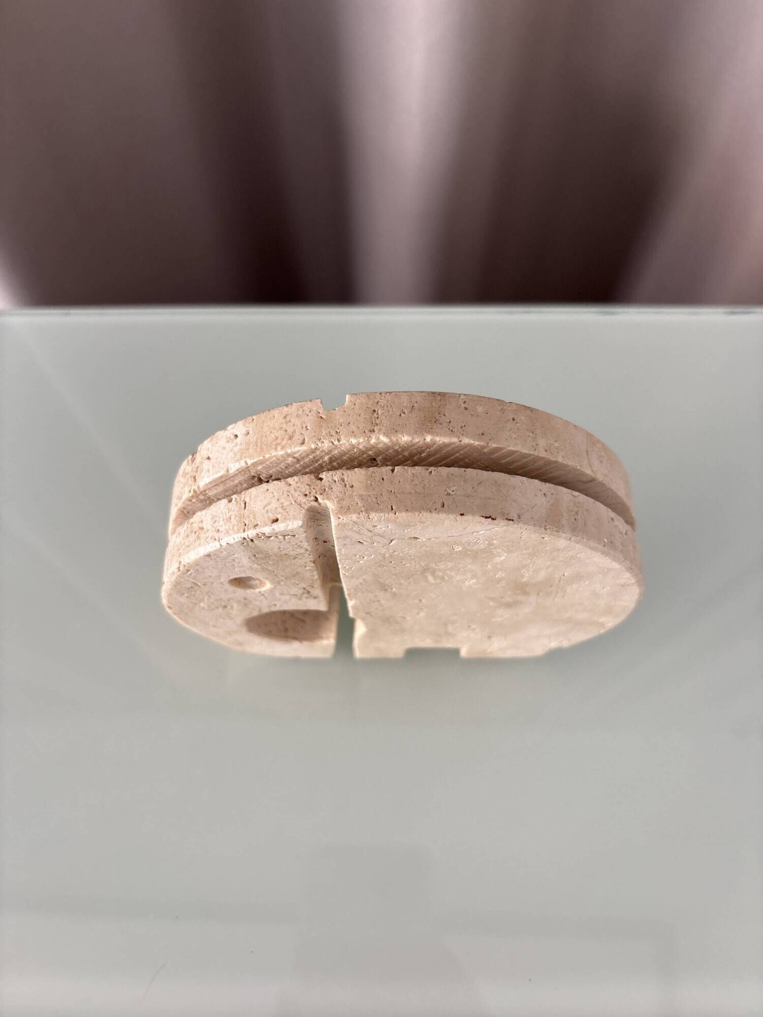 Fratelli Mannelli Travertine Elephant Sculpture / Letter Holder