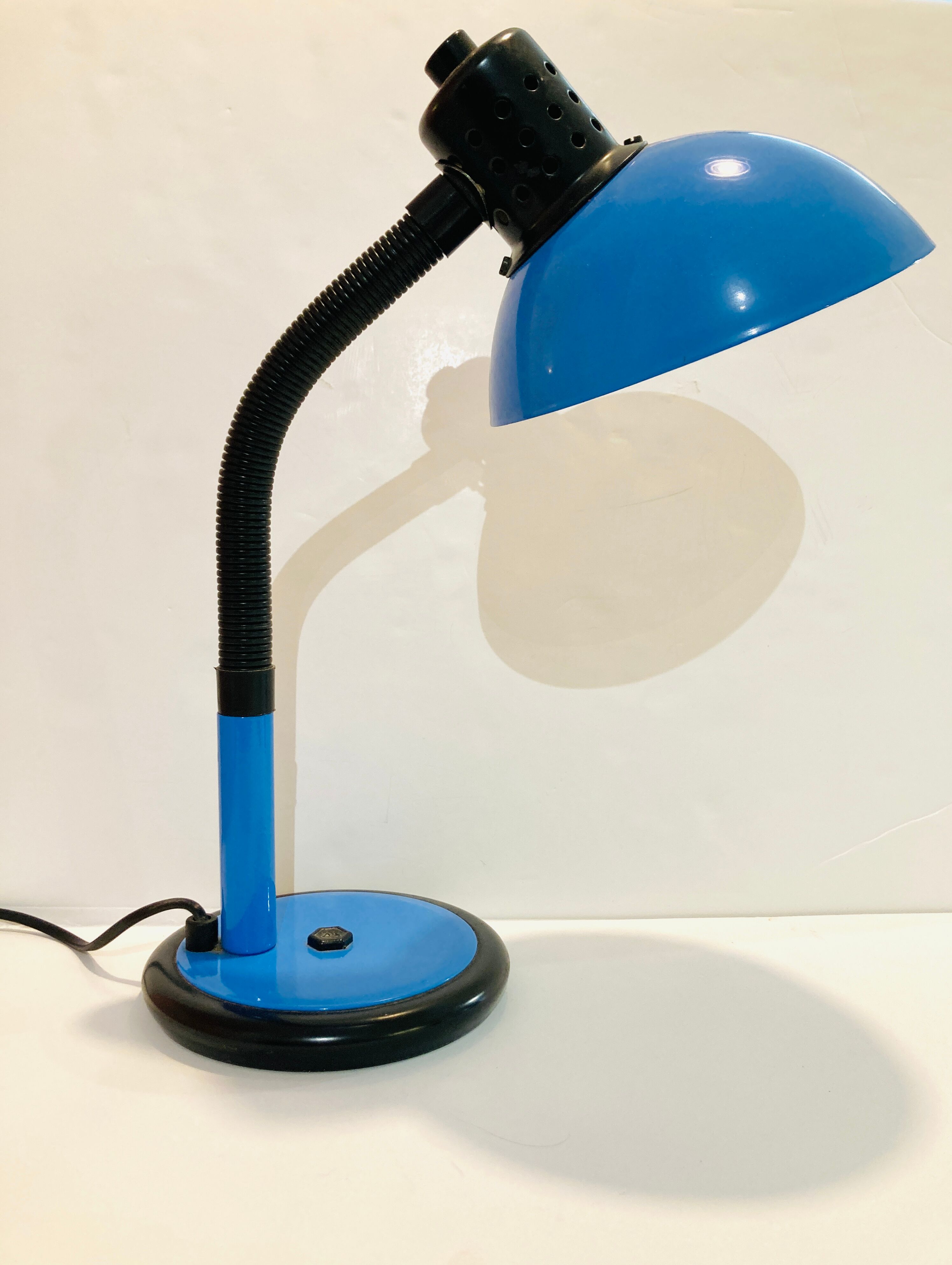 Blue table lamp from the 60s-70s - retro -vintage