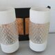 Pair of vintage double wall lights Neuhaus Leuchten 1950 with label.