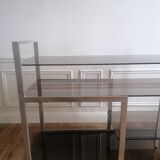 Brushed aluminum shelf 1980