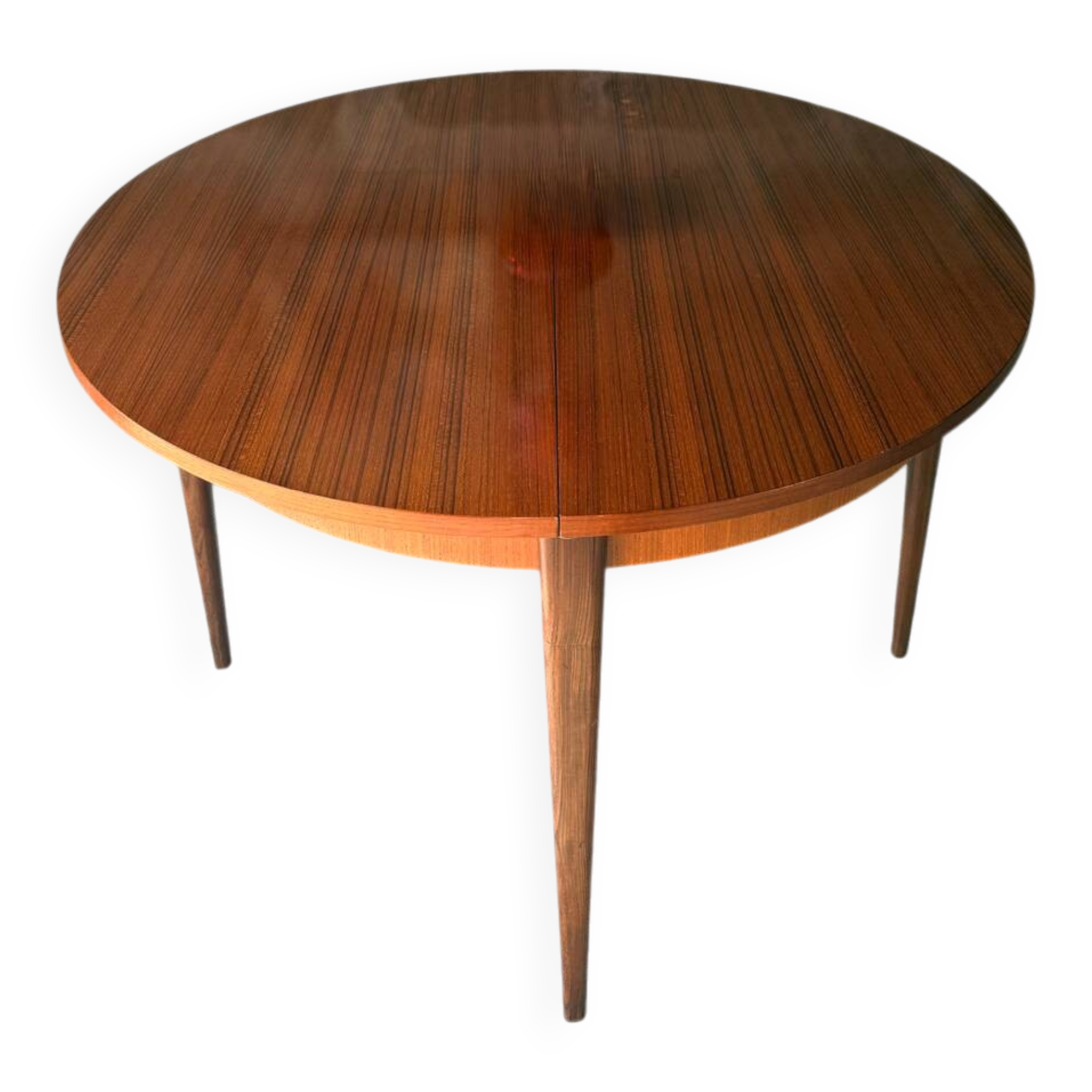 Scandinavian teak table with extensions, 4/6 people.
