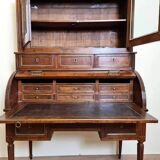 Louis XVI period cylinder desk in solid Cuban mahogany circa 1760