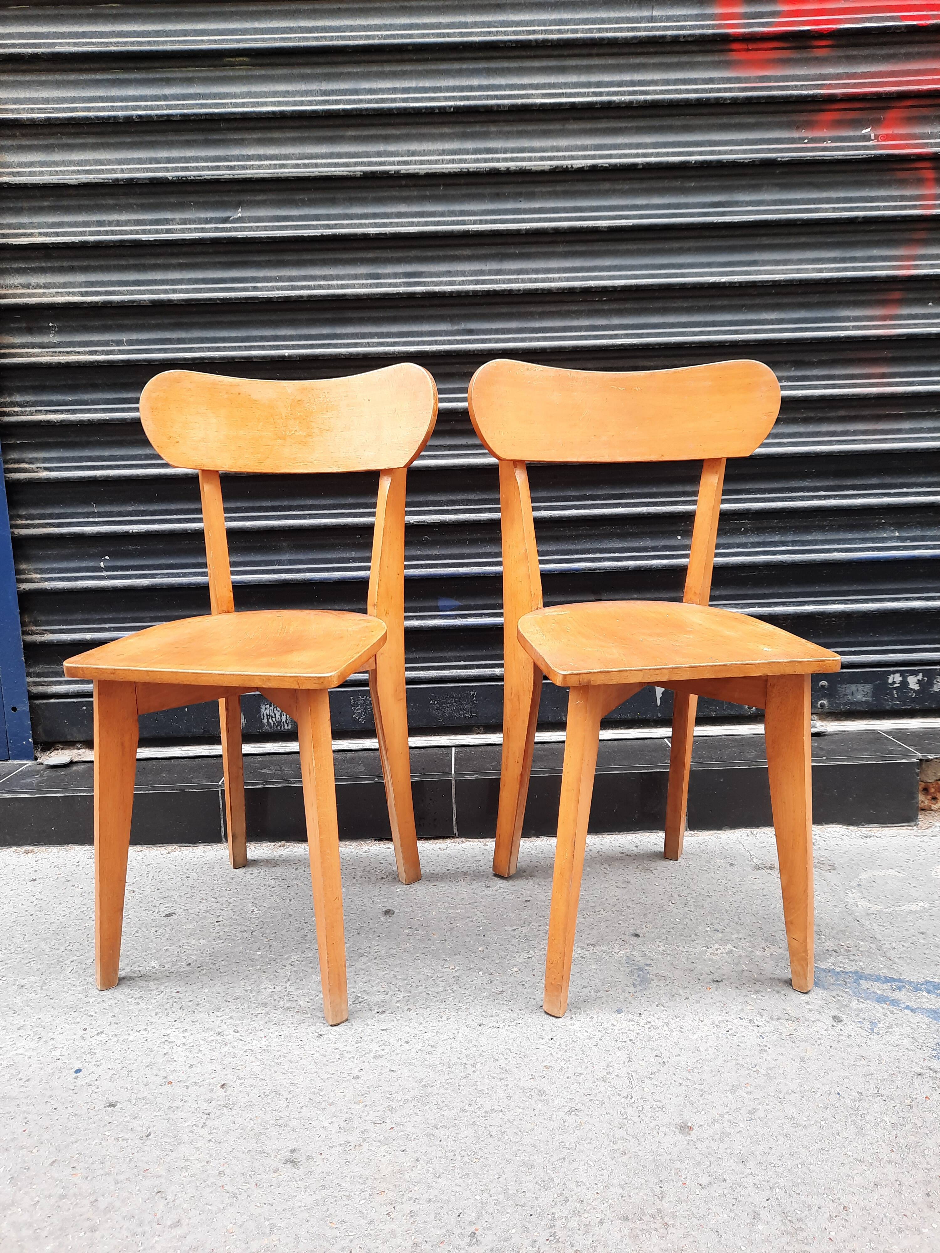 Paire de chaises bistrot vintage
