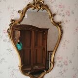 Baroque mirror carved wood  84x54cm