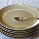 6 French stoneware dessert plates in very good condition