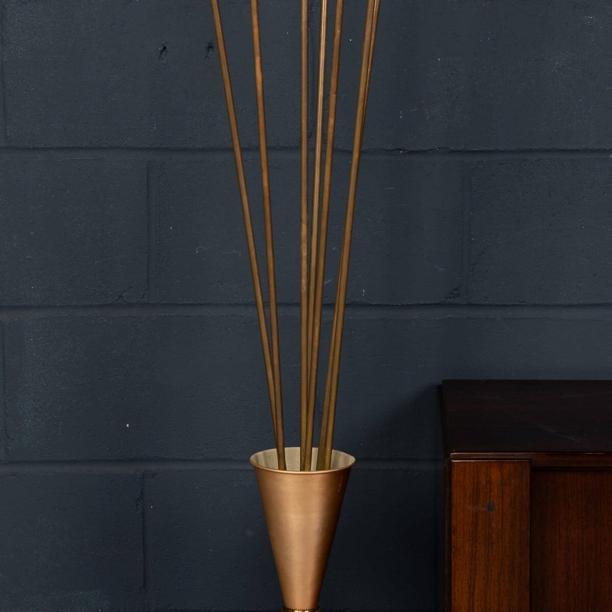 VINTAGE 20thC ITALIAN CALLA FLOOR LAMP BY ANGELO LELLI FOR ARREDOLUCE c1960