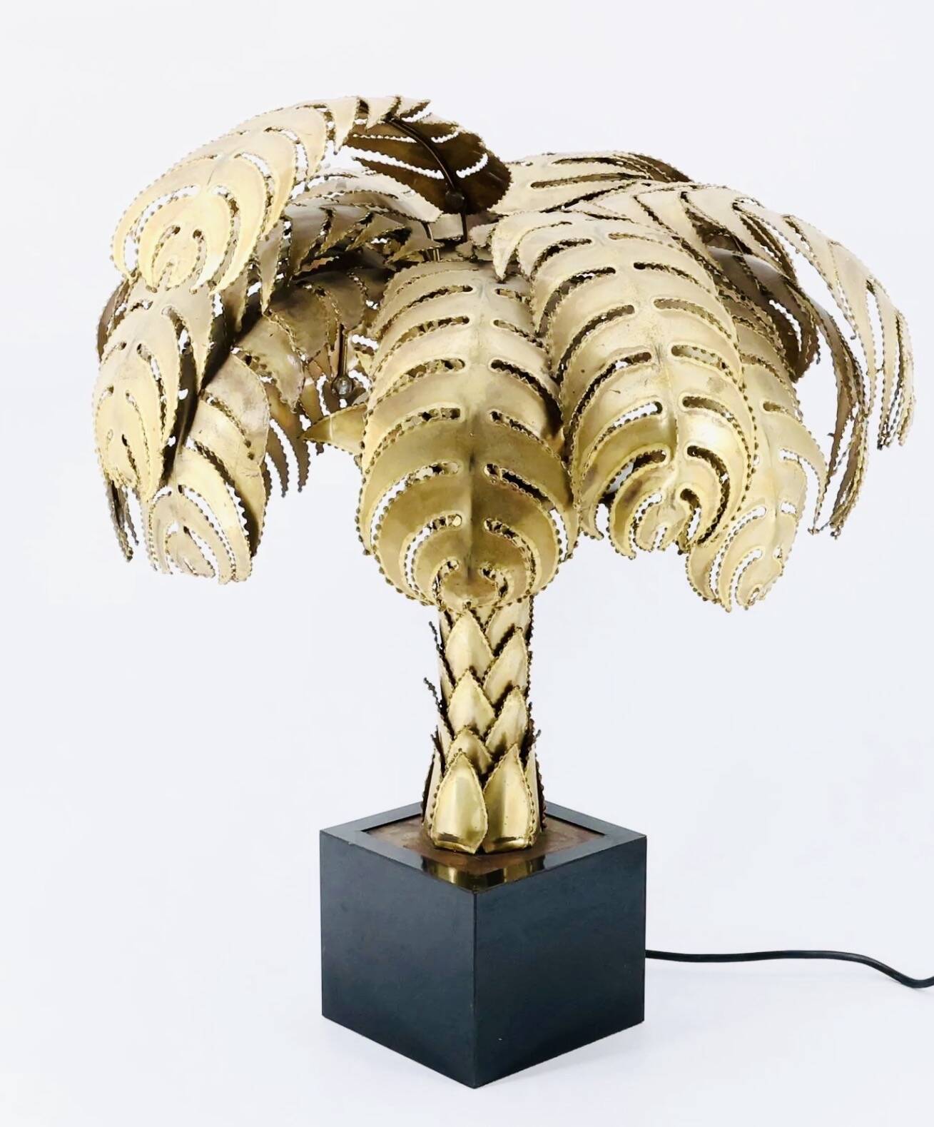 Palm tree lamp Christian Techoueyres Edition Maison Jansen