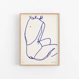 Silhouette féminine, sérigraphie en édition limitée