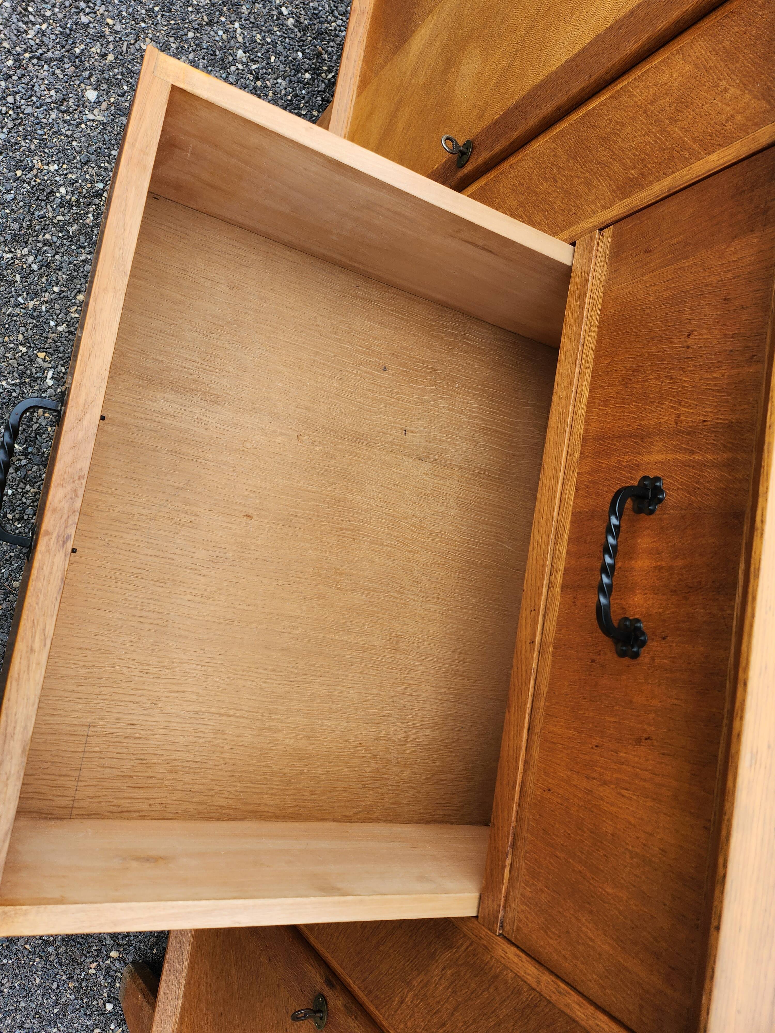 Light oak vintage sideboard
