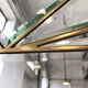 Italian design milked gold mirror