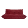 Red togo 3-seater by Michel Ducaroy for Ligne Roset (1998)