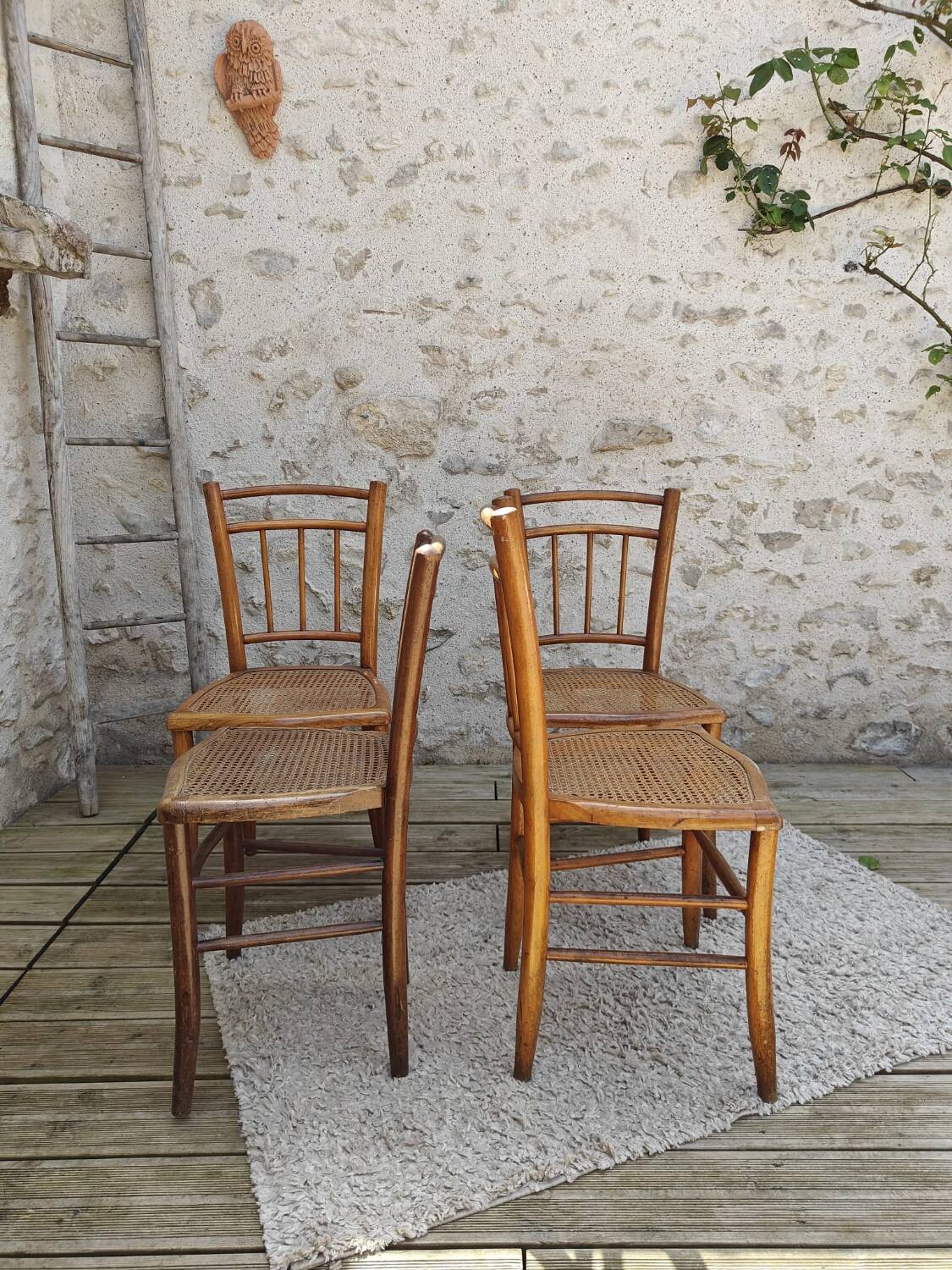 Four bistro chairs