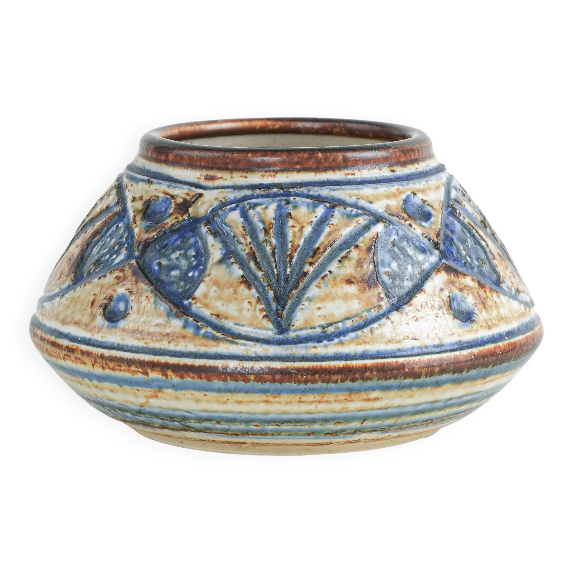 Ceramic vase, Danish design, 1960s, manufactured by Søholm