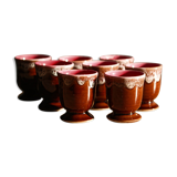 Lot de 8 coquetiers vintage