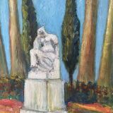 sculpture dans jardin signé Rizopoulos