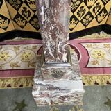 Marble and bronze sheathed selette