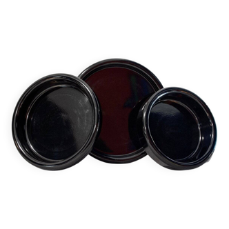 Metal centrepiece by Gianfranco Frattini for Progetti, 1970s, set of 3.