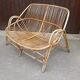 Old rattan bench