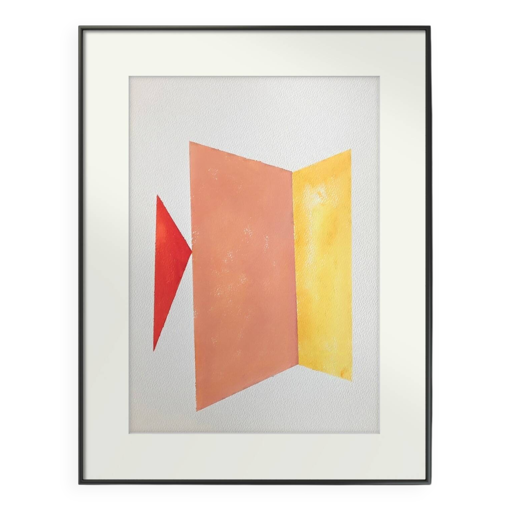 Minimalist geometric painting