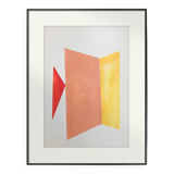 Minimalist geometric painting