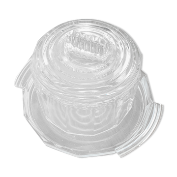 Art Deco glass dessert or cheese bell