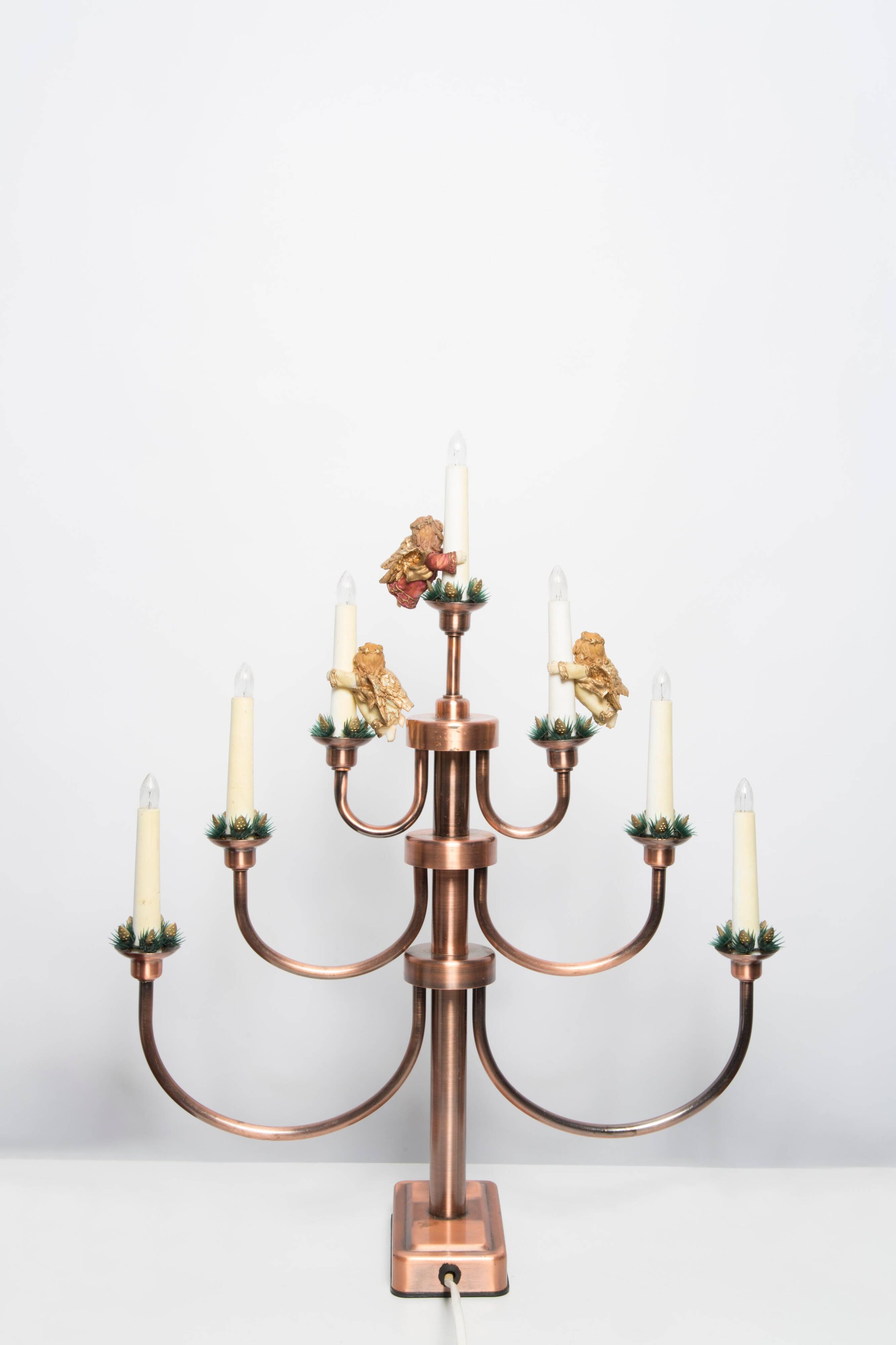 Lampe de table Mid Century White Angels
