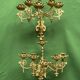 Pair of neo-Gothic wall sconces. Solid gilt bronze.